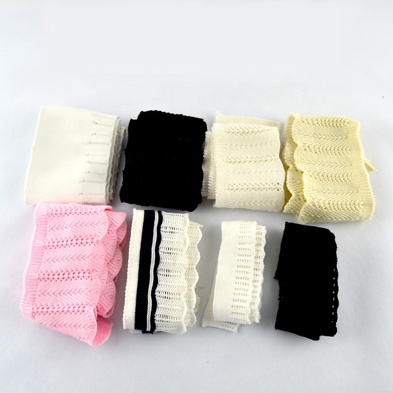 Новинка жаккардовые полые ребристые манжеты воротник свитер вязаная нить Женская одежда Аксессуары «сделай сам»