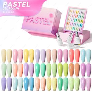 JTING - Elegante Caja de Colección de Esmaltes de Gel en 24 Colores Pastel, Altamente Pigmentados, Cobertura en Una Sola Capa, OEM ODM - Product Image 1