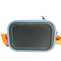 Sac isotherme pour le déjeuner, avec bandoulière, sac isotherme épais pour le camping, pour boissons froides, rangement portable pour pique-nique