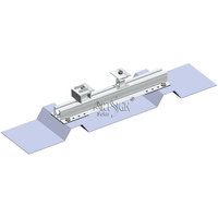 ARTSIGN AL6005-T5 Mini Solar-Montageschiene Anpassbare Kurze Aluminium-PV-Stützprofil für Trapezförmige Metalldächer