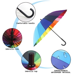 Classic Wooden Handle Rain 54 Inch Automatic Open Straight <b>Umbrella</b> 2 Persons Wind Resistant Big Golf <b>Umbrellas</b> - Product Image 4