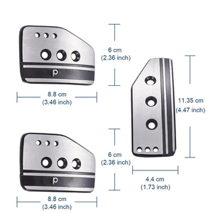 3pcs Pédales d'Accélérateur d'<span class=keywords><strong>Embrayage</strong></span> et de <span class=keywords><strong>Frein</strong></span> Manuelles pour la Plupart des Véhicules Non Universelles - Product Image 4