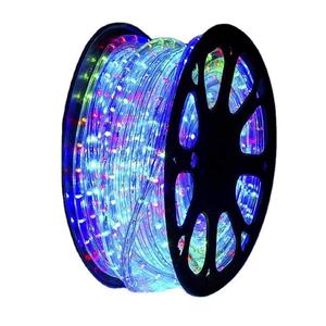 Luz de cuerda <span class=keywords><strong>LED</strong></span> 24V 110V 220V decoración de guirnalda impermeable para exteriores Luz de cuerda decorativa redonda para fiesta de Navidad boda - Product Image 1