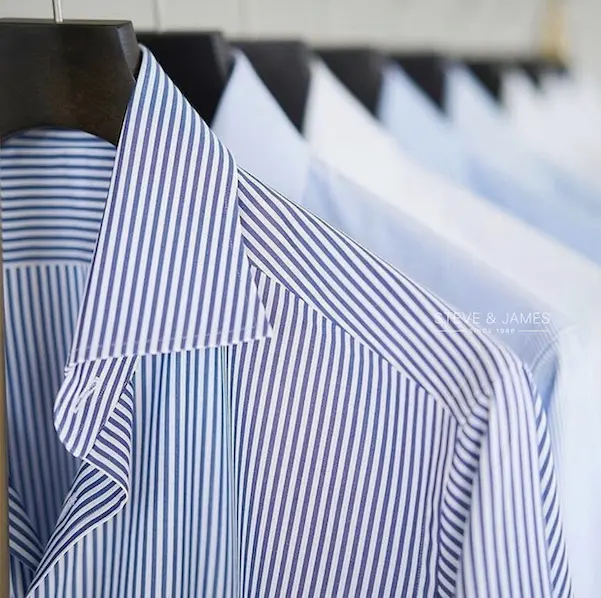 Tissu 100% coton pour hommes, chemisette de bonne qualité, étoffe pour chemise style Steve & James