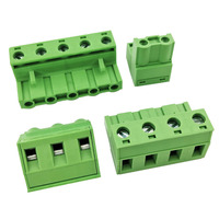 Connecteur de bornier industriel sans soudure à pas de 7,62 mm, avec fixation et ensemble de fiches mâles et femelles enfichables