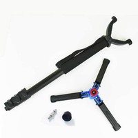 Support de trépied tactique portable pour armes à feu, trépied télescopique de chasse en forme de V avec rotule rotative, fournitures de chasse