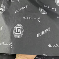 Papier d'emballage personnalisé de haute qualité résistant à l'humidité pour vêtements et chaussettes, 100% pâte vierge, emballage professionnel avec logo