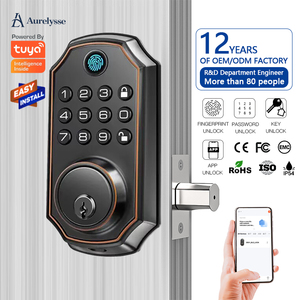 Serratura Cilindrica Intelligente Aurelysse Controllabile tramite App con Impronta Digitale, Controllo Accessi, Funzione Campanello e Telecamera, Dispositivi per la Casa - Product Image 1