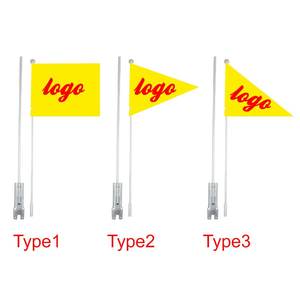 Impresión personalizada bicicleta barco seguridad Triangular Bandera de negocios al aire libre bicicleta montar banderas promocionales Banners - Product Image 3