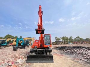 Excavadora de Ruedas Doosan DH150/DH140/DX140/DX150 de 15 Toneladas, Fabricada en Corea del Sur, de Segunda Mano, con Motor y Bomba de Alta Eficiencia - Product Image 4