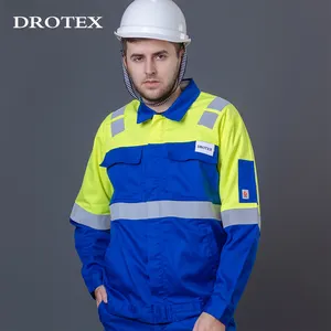 Chaqueta DE SEGURIDAD ignífuga reflectante de alta visibilidad mecánica personalizada ropa de trabajo NFPA 2112 chaqueta de trabajo de aramida IIIA