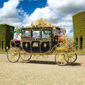 Móvil elegante eléctrico Royal Horse Buggy Prince William Carro de boda precio bajo princesa Royal Horse Carriage en venta - Product Image 3