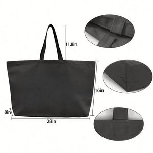 Bolsa de Compras Reutilizable, Resistente, Ecológica, de Lona de Algodón, para el Hombro, con Entrega Rápida - Product Image 4