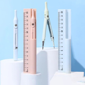 Đồ dùng học tập màu sắc tươi sáng công cụ chính xác trở lại học sinh Toán Hình Học la bàn vẽ la bàn bằng bút chì - Product Image 4