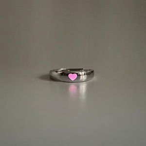 Nueva apertura ajustable anillo de amor de pareja noctilucente un par de anillos enviando <span class=keywords><strong>novia</strong></span> - Product Image 5