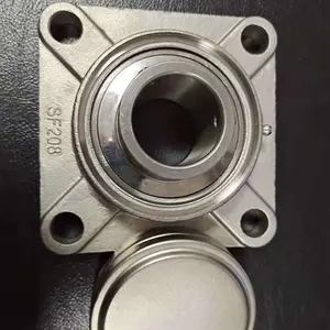 stainless block ss bearing SSF 204 SSF 205 SSF206 SSF 207 SSF210 SSFL204 205 SSFL 206 with end capSS