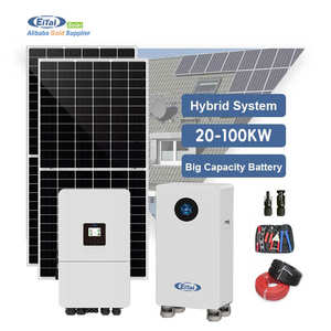 Ensemble Complet Système de Panneaux Solaires Hybrides Prix Compétitif 20 kW 25 kW 30 kW 50 kW Kit Électrique Domestique Système d'Énergie <span class=keywords><strong>Solaire</strong></span> Monophasé - Product Image 1