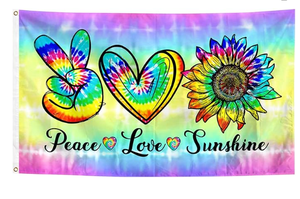Bandera de Orgullo <span class=keywords><strong>Gay</strong></span> y Homosexual con Diseño de Arcoíris, Paz, Amor y Luz Solar, Derechos Humanos, para Exteriores, 3x5 pies, Tela de Poliéster, Bandera Personalizada - Product Image 1