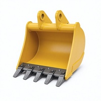 Bucket Penggali Tepi Bolt-On untuk Excavator Mini 1.5-4 Ton, Bucket Tepi yang Dapat Diganti untuk Sewa dan Pekerjaan Lanskap
