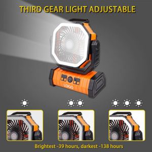 Best-selling Outdoor Solar Portable Rechargeable Camping Fan <b>with</b> Remote <b>Control</b> and LED Light Plastic Solar Panel - Product Image 6