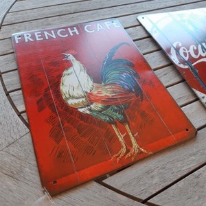 Putuo — Plaque décorative Vintage en métal, panneau en étain, poulet joyeux, rétro, vente en gros - Product Image 4