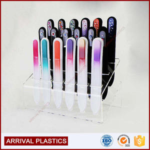 Bán Buôn Tùy Chỉnh 28 Khe Cắm Acrylic Bán Lẻ Truy Cập Nail Tập Tin Hiển Thị Chủ Giá Acrylic Hiển Thị Đứng - Product Image 4