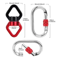 Kit de Yoga Aérien Anti-Gravité : Hamac, Balançoire, Support en Tissu, Équipement de Suspension 5,5 Yards, Kit Anti-Gravité Volant, Sécurité Aérienne en Acier Inoxydable