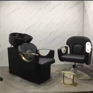 Fauteuil de lavage semi-inclinable en cuir de luxe léger pour salon de coiffure et barbier, vente en gros - Product Image 5