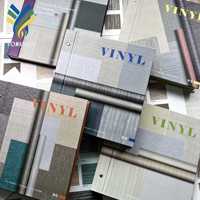 Papier peint vinyle PVC Yorklon avec support en tissu, revêtements muraux, catalogue pour la décoration murale des chambres d'hôtel