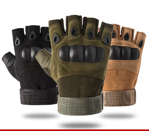 Guantes Tácticos <span class=keywords><strong>de</strong></span> Medio Dedo <span class=keywords><strong>de</strong></span> Alta Calidad para Entrenamiento, Carreras, Pesca y Ciclismo para Hombre y Mujer - Product Image 1