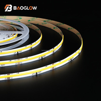 Ruban LED COB 360 LED/M 11W/M 10MM PCB DC 24V 83MM Longueur de coupe 90 CRI Fabricant de ruban LED intérieur Tiras De Led