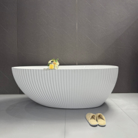Bañera de Hidromasaje Independiente de Acrílico Blanco de Lujo con Diseño Ergonómico Twowinco, Color Personalizado, para Hotel