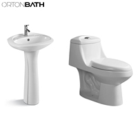 ORTONBATH-Cuvette de toilette SIPHONIQUE INODORO en céramique, piédestal, cuvette avec lavabo