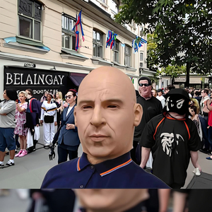 Vin Diesel <span class=keywords><strong>Jason</strong></span> Statham maschera realistica celebrità testa piena di Halloween Costume Cosplay Party Mr. fagiolo in lattice maschera personaggio - Product Image 5