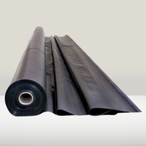 แผ่นเมมเบรน HDPE ขนาด 1.50 มม. สำหรับบุบ่อเก็บน้ำ มาตรฐาน ASTM GRI GM13 แบบม้วน กันน้ำ สำหรับการชลประทานในฟาร์ม บ่อเก็บน้ำ และการเกษตร - Product Image 1