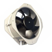 Kipas Aliran Aksial Industri DC Persegi 225mm dengan Bantalan Bola, Bilah Baja Tahan Karat, Tachometer, Kontrol Kecepatan PWM, Dukungan OEM
