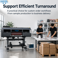 Imprimante numérique UV DTF multicolore entièrement automatique HANYING 600 mm pour la décoration de surfaces dures et la fabrication de produits personnalisés