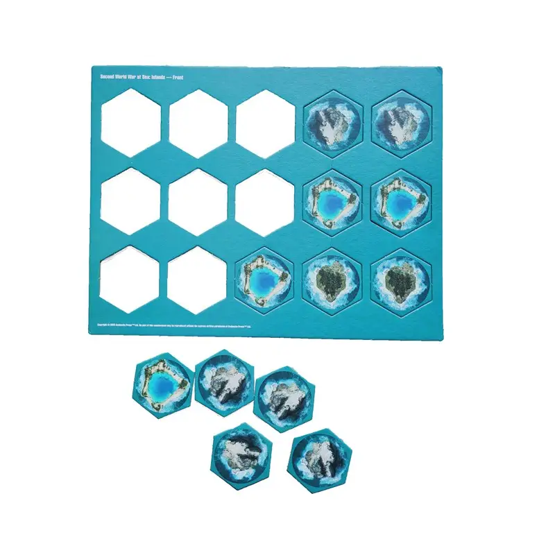 Gestanst Hexagon Kaart Karton Tellers Afdrukken Bordspel Stukken Fabrikant Punchboard Tokens