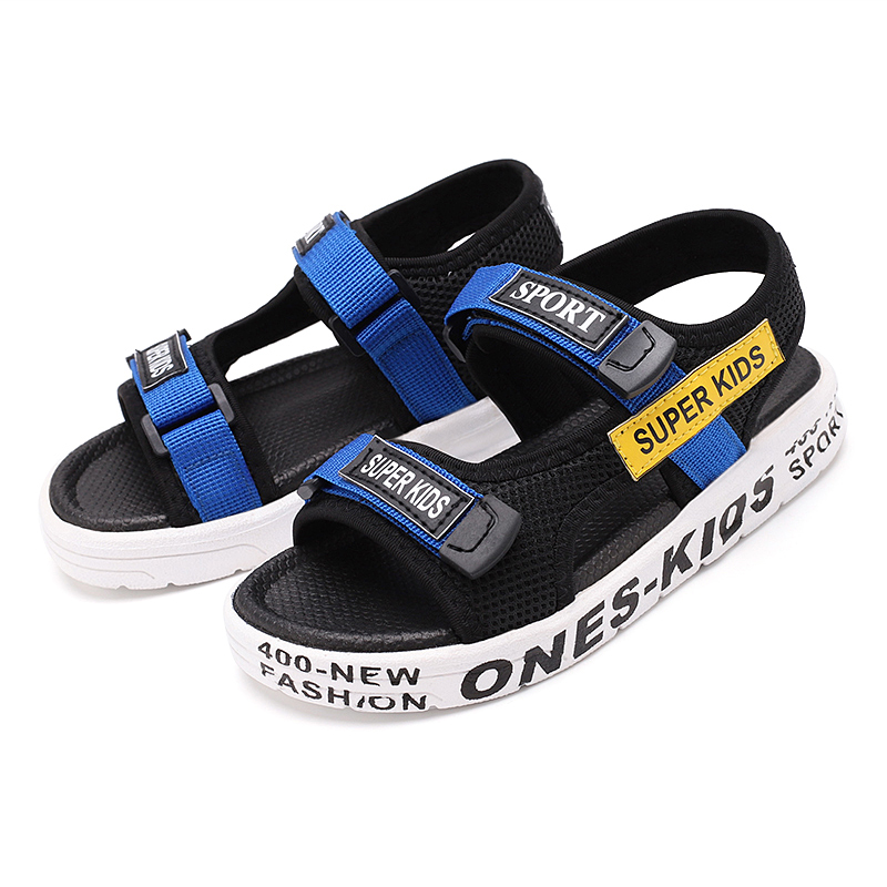 New Fashion Cheap Customized Summer Kids Closed Toe Sport Flat Sandals For Boys