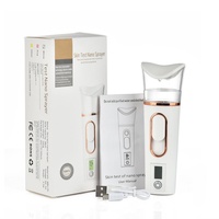 Vaporizador Facial Portátil Nano Mist con Banco de Energía ABS, Analizador de Piel para Rostro y Ojos, Tipo de Conexión USB, Hidratante para la Piel
