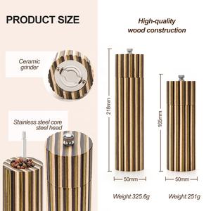 Moedor de Pimenta Fresca Comercial, Conjunto de Moedores de Sal e Pimenta Ecológicos Gregos, Moedor de Sal e Pimenta Vientiane - Product Image 2
