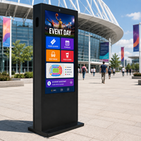 AIYOS IP65 Dış Mekan Dokunmatik Ekranlı Dijital Tabela Kiosku 3000 Nit Yüksek Parlaklıkta AI Akıllı Karartma Özellikli IK10 Vandalizme Dayanıklı DOOH Totem