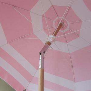 Sombrilla de madera de lujo para exteriores, sombrilla pequeñ<span class=keywords><strong>a</strong></span> de playa de viaje familiar - Product Image 4