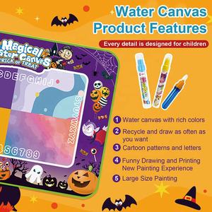 Hallowmas hadiah tikar gambar air papan menggambar tikar gambar mainan pendidikan menggambar tikar corat-coret - Product Image 4