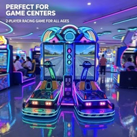 Jeu d'arcade de course de jet-boats à deux joueurs avec deux grands écrans, équipement de divertissement à monnayeur pour intérieur