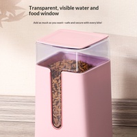 Distributeur automatique d'eau et de nourriture pour animaux Boxi Pet - Fontaine à eau pour chat et chien - Système d'eau courante non électrique