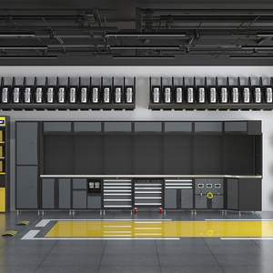 Armoires de rangement métalliques pour outils à prix avantageux, armoire à outils de garage, chariot à outils d'atelier de 42 pouces - Product Image 4