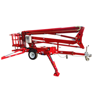 Trailer-mount Cherry Picker China Platform belanja <span class=keywords><strong>Lift</strong></span> Spider Man keranjang penarik artikulasi Boom <span class=keywords><strong>Lift</strong></span> - Product Image 3