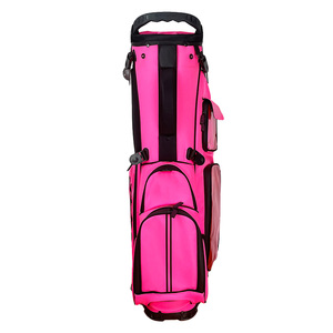<span class=keywords><strong>Sac</strong></span> <span class=keywords><strong>de</strong></span> <span class=keywords><strong>golf</strong></span> imperméable <span class=keywords><strong>rose</strong></span> vif en nylon haute densité avec fenêtre transparente en TPU, léger et tendance pour femmes - Product Image 4