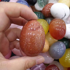 ไข่คริสตัลธรรมชาติขนาดเล็กแบบผสมขายส่ง สำหรับตกแต่งบ้าน ของตกแต่งโต๊ะ ของประดับสวน ของขวัญวันอีสเตอร์และวันเกิด - Product Image 6
